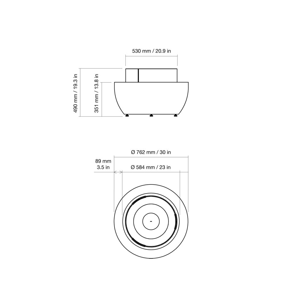 Fire pit EcoSmart Pod 30