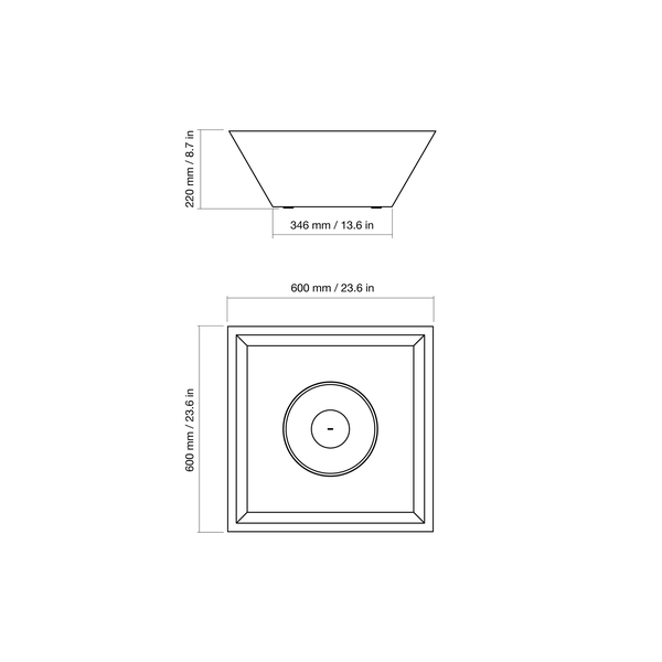Fire pit EcoSmart Nova 600